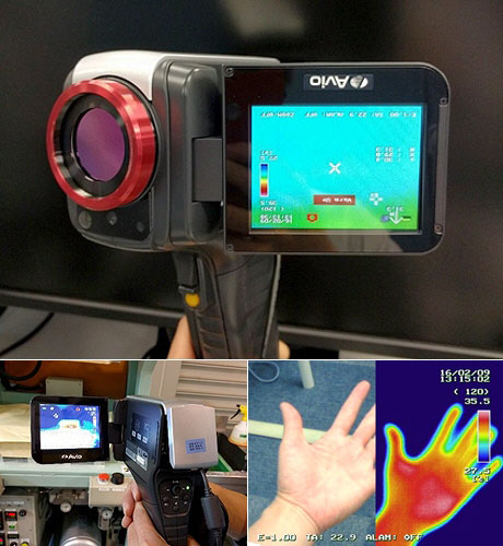 Infrared thermography camera