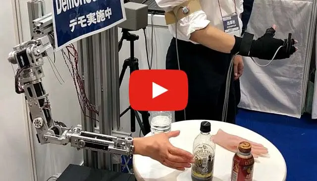 Robot hand for myoelectric prosthetic hand